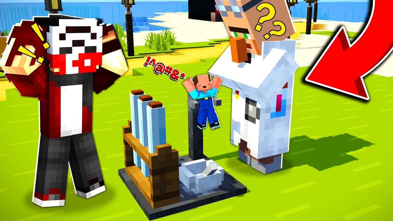 TERS MASKE YENİ KÖYLÜLER YAPIYOR !! - Minecraft