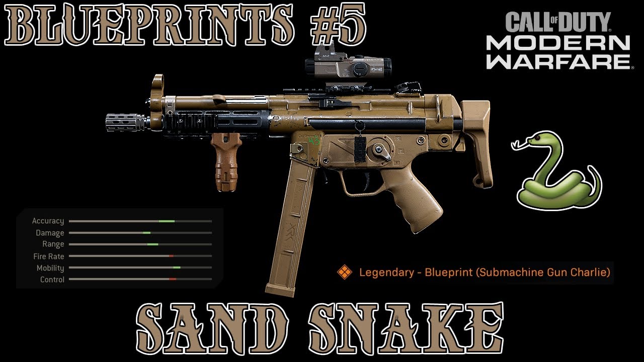 THE SAND SNAKE MP5 🐍 (MODERN WARFARE BLUEPRINTS #5 - SAND SNAKE)