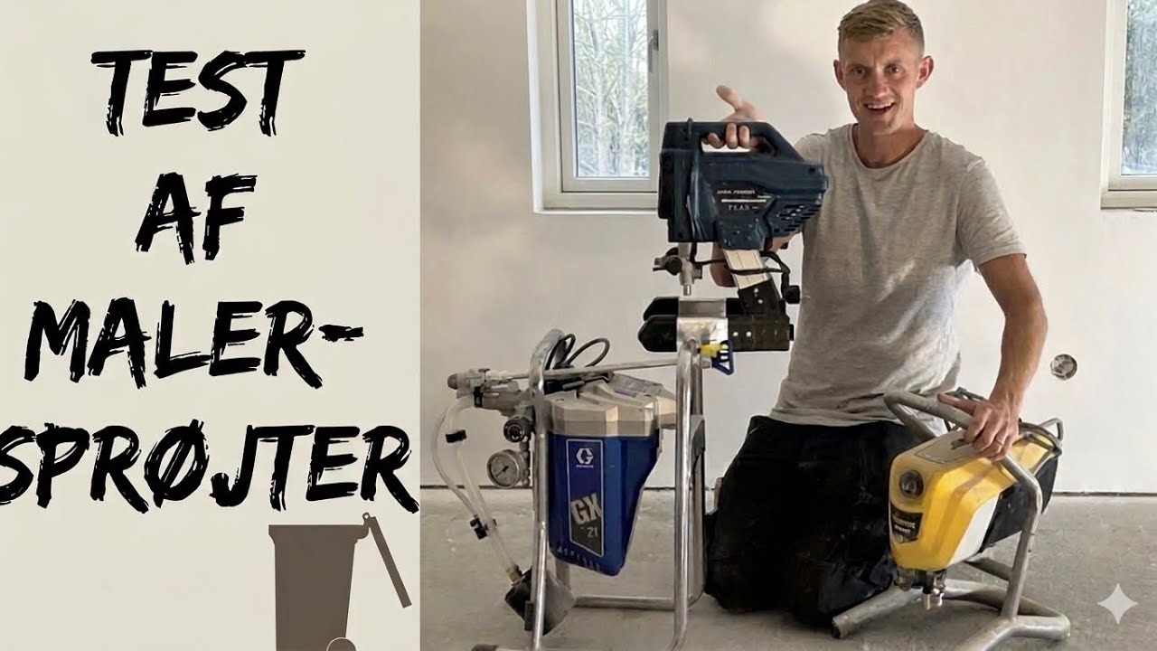 Test af 3 malersprøjter