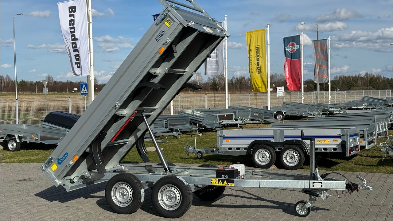 Debon przyczepa wywrotka PW 1.2 LUX | 300 x 150 cm / 2000 kg | Przyczepy Delfin