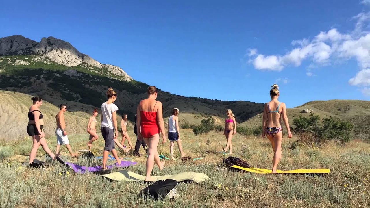 Funny yoga