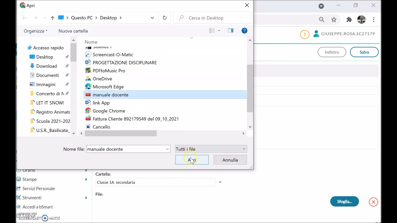 Tutorial progettazione didattica su argo