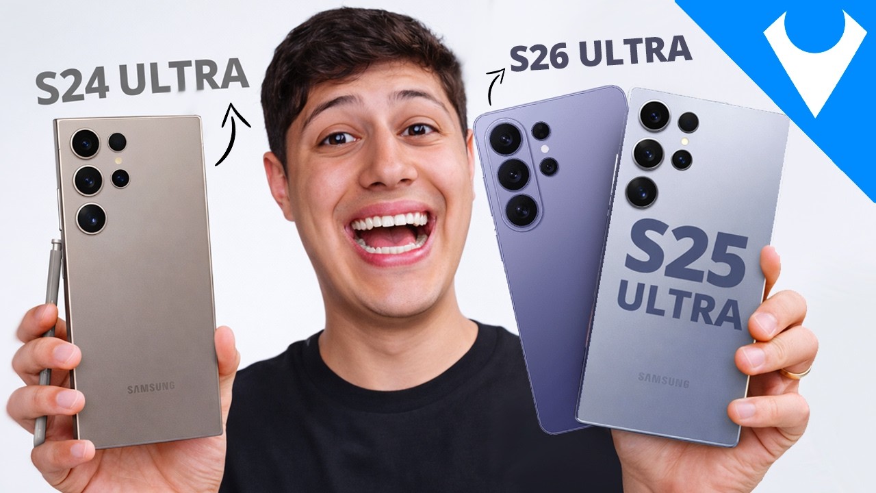 Galaxy S24 ULTRA vs Galaxy S25 ULTRA vs S26 ULTRA Qual o MELHOR em 2026? Comparativo