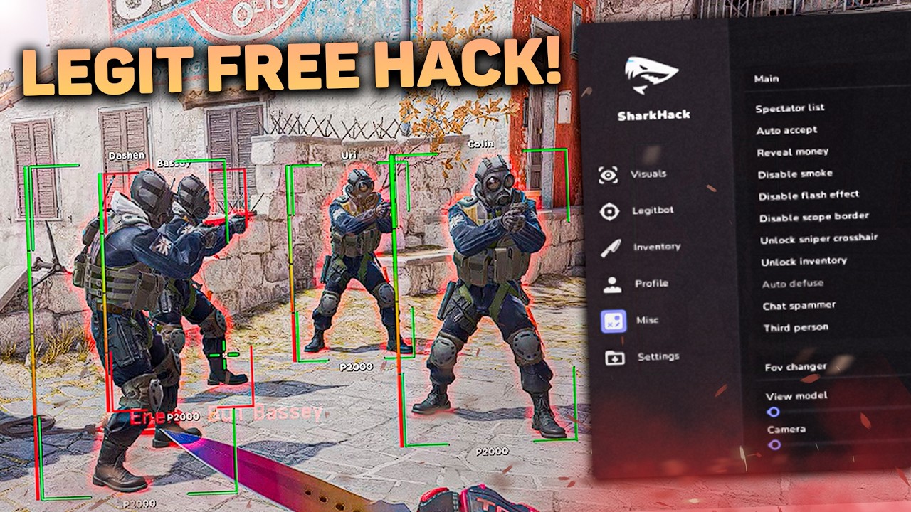 📝 BEST FREE CS2 CHEAT 2026 / HOW TO DOWNLOAD HACKS FOR CS 2 / SHARKHACK + EXLOADER = WH + AIMBOT CS2