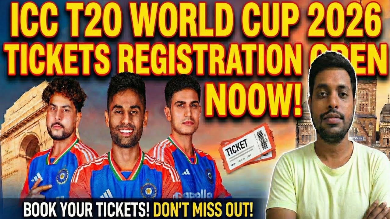 t20 world cup 2026 tickets registrations are open | icc men's t20 world cup 2026 tickets