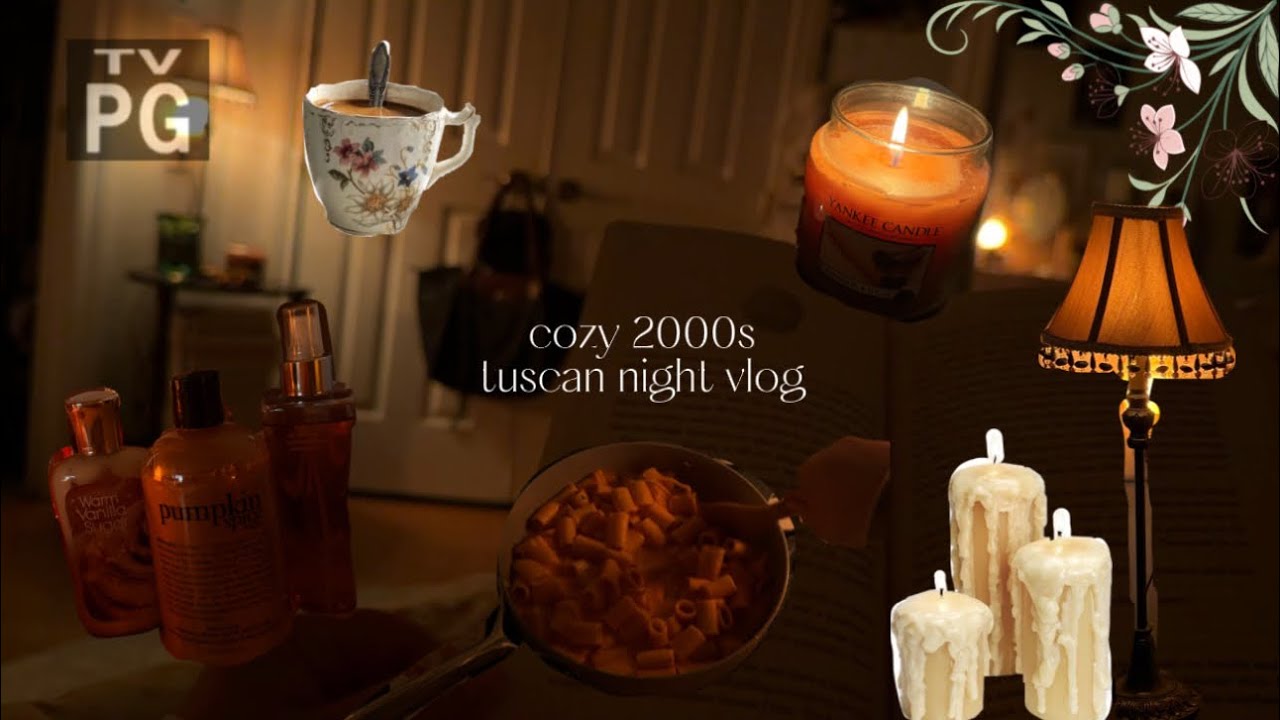 early 2000s cozy night routine | self care, cooking, & the o.c.