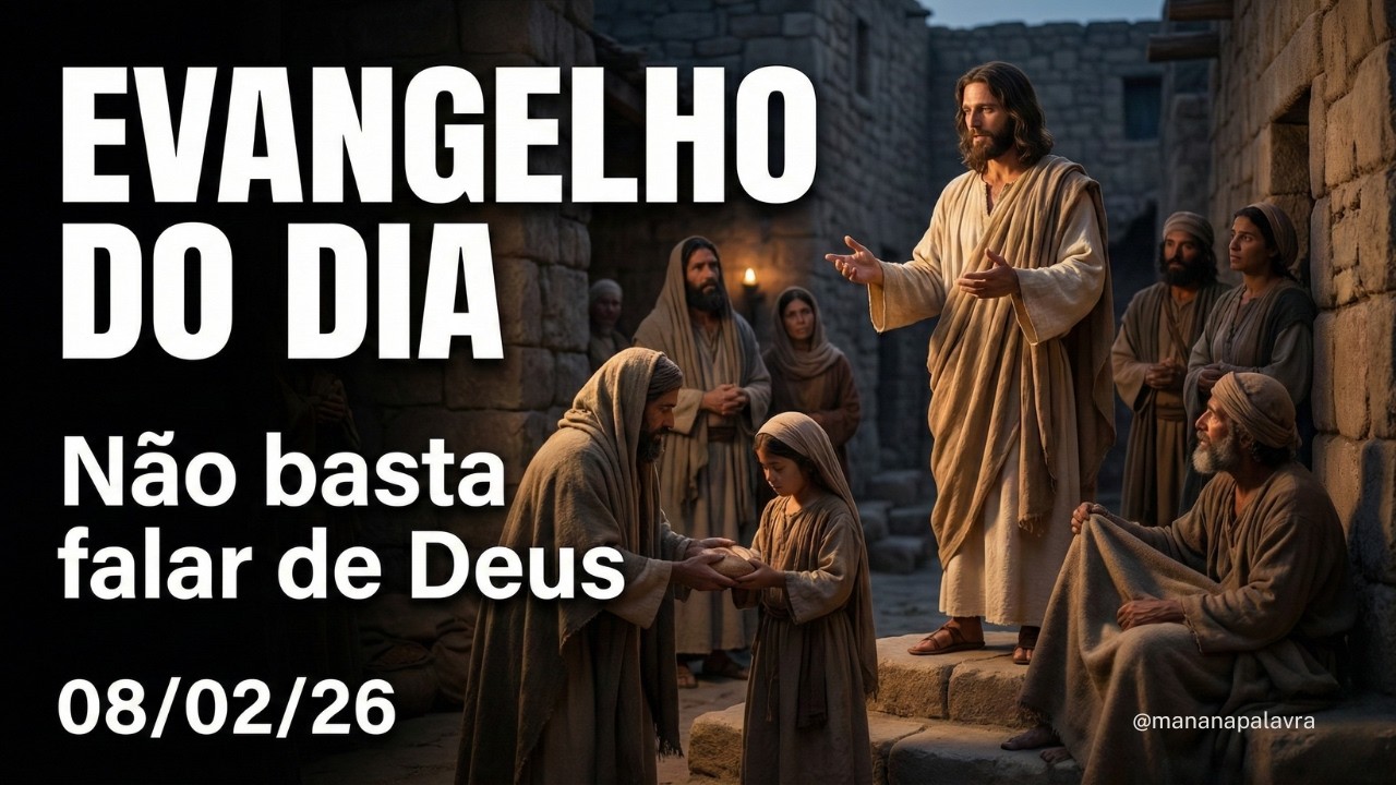 EVANGELHO DO DIA 08/02/2026 - HOMILIA DIÁRIA – LITURGIA DE HOJE - EVANGELHO DE HOJE - Domingo