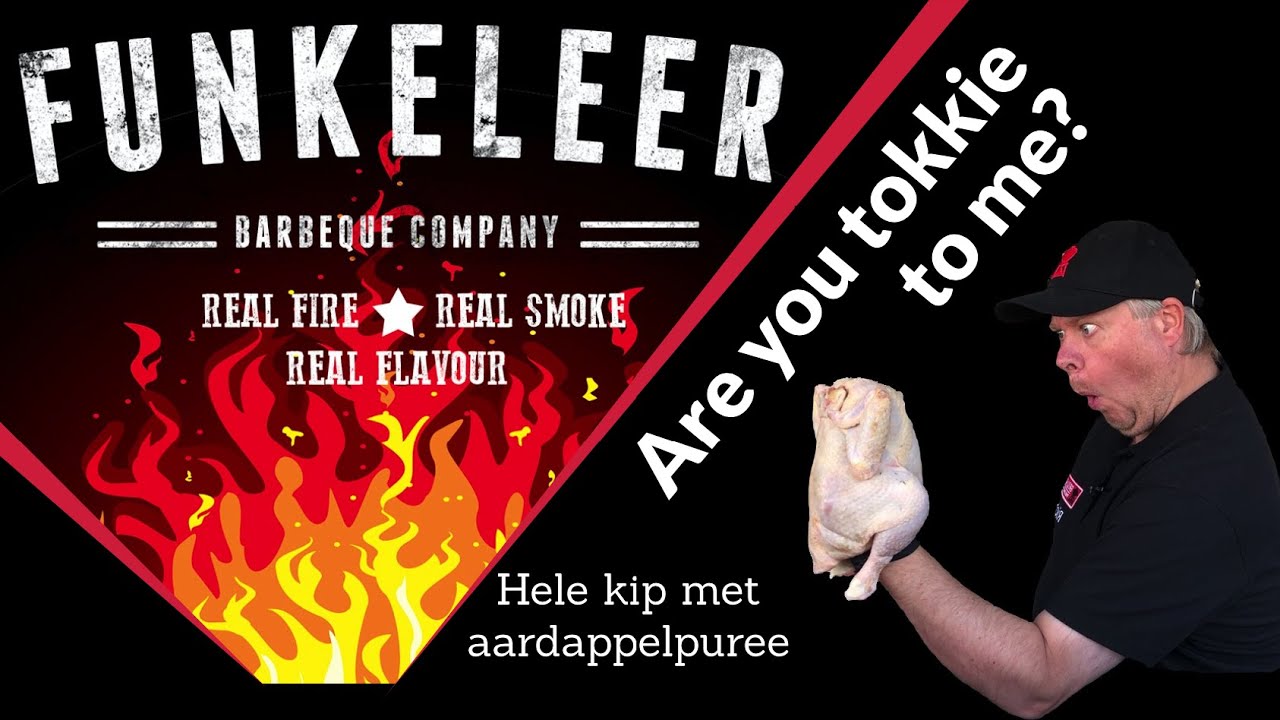 Hele kip met aardappelpuree