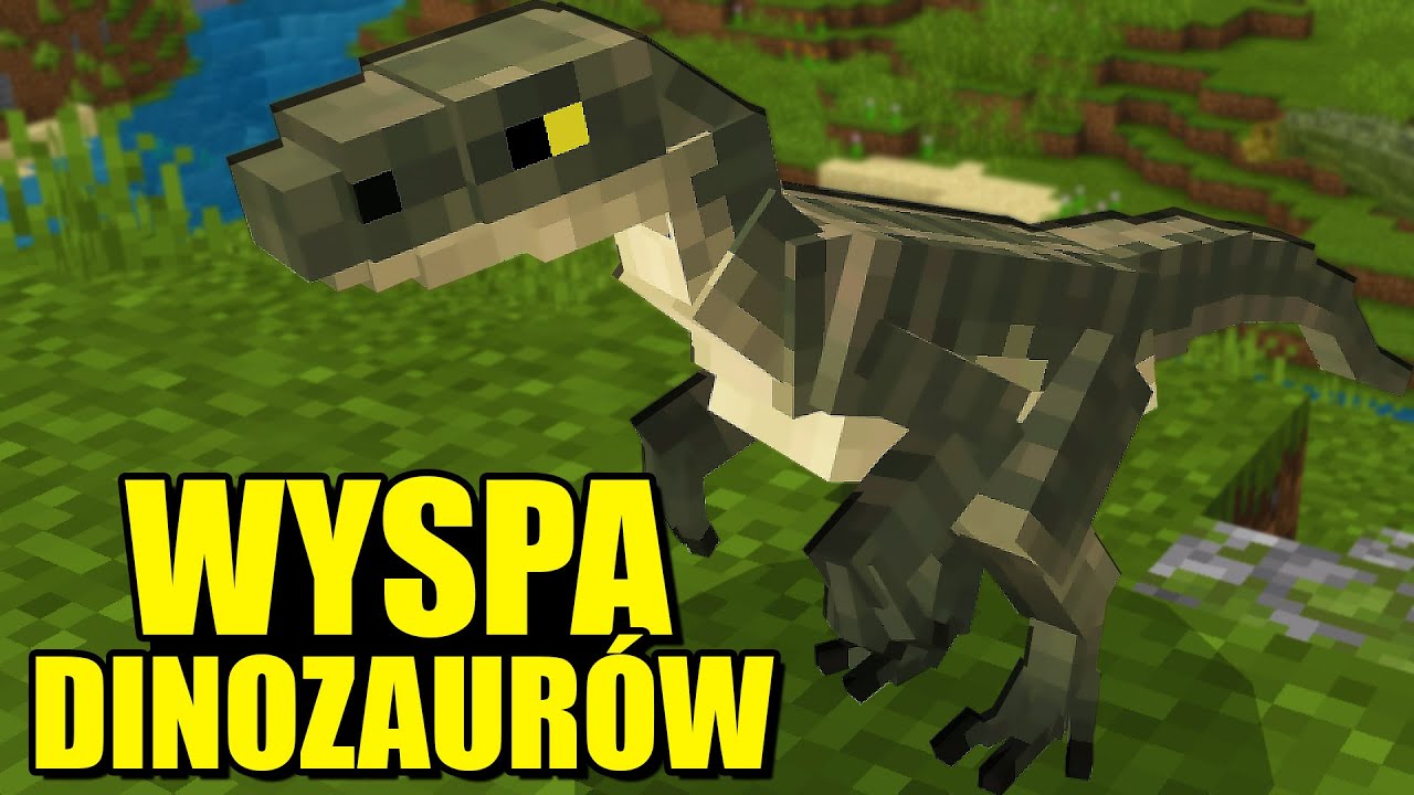 MINECRAFT WYSPA DINOZAURÓW #1 - ATAK VELOCIRAPTORÓW i DOM NA DRZEWIE! z @Admiros