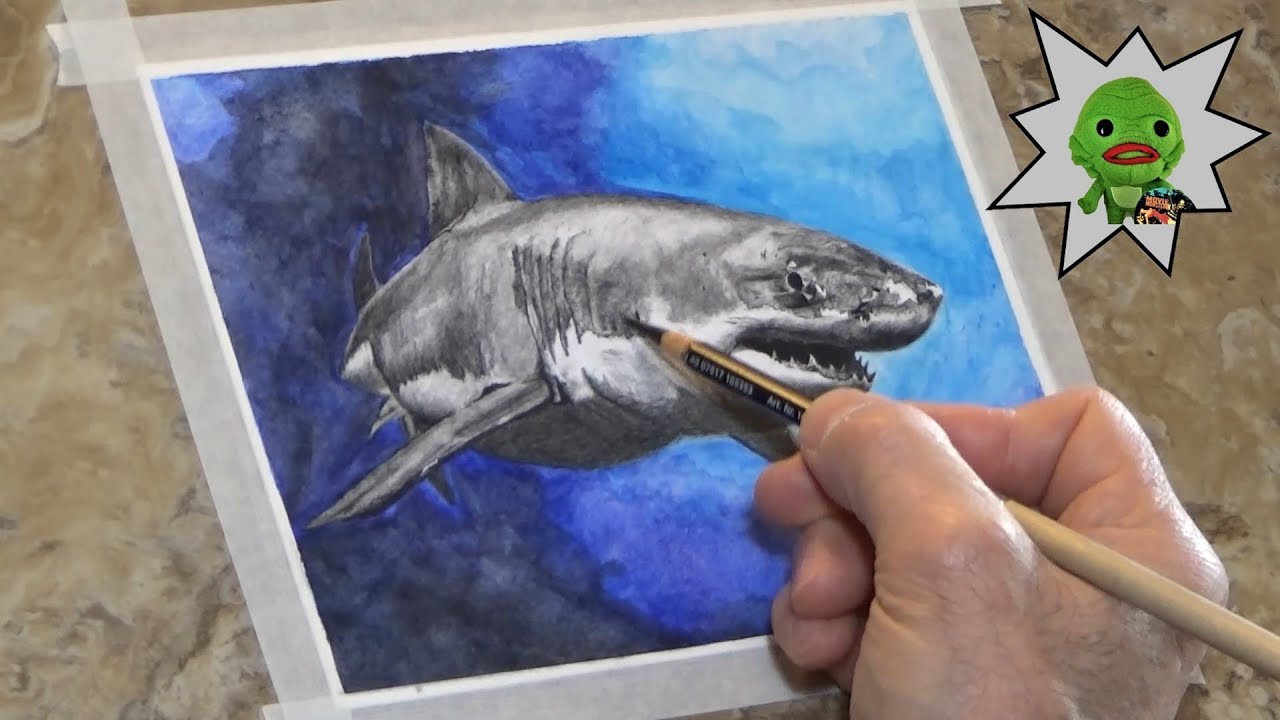 Great White Shark #2 (Time Lapse Pencil Sketch)