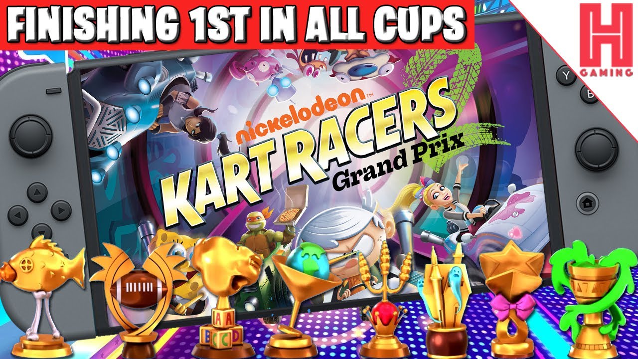 Finishing 1st In All Cups - Nickelodeon Kart Racers 2: Grand Prix