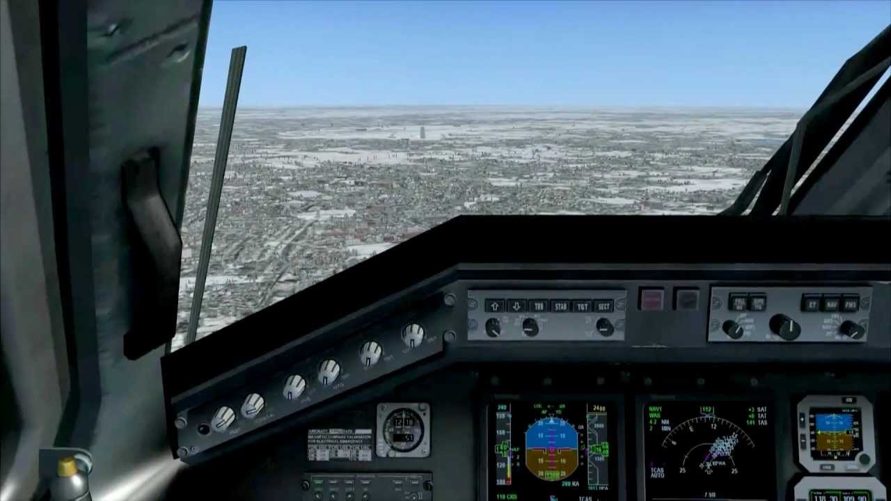 ILS Landing at EPWA on Feelthere ERJ-145
