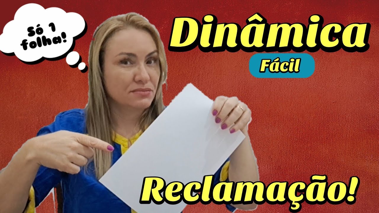 DINÂMICA PARA CÉLULA MURMURAÇÃO/QUEBRA GELO RECLAMAÇÃO/DINÂMICA FÁCIL PARA CÉLULAS - NÃO RECLAME!