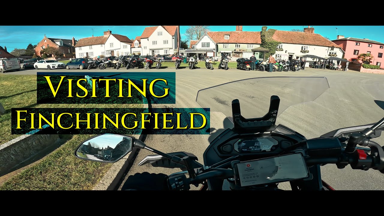 Love these roads. Motorcycle trip to Finchingfield.
