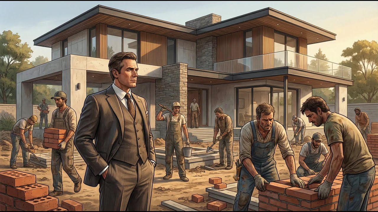Le riche construit sa maison avec l'aide du pauvre