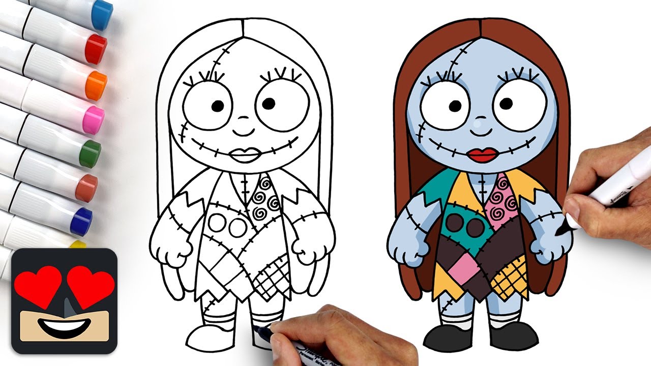 How To Draw Sally | A Nightmare Before Christmas