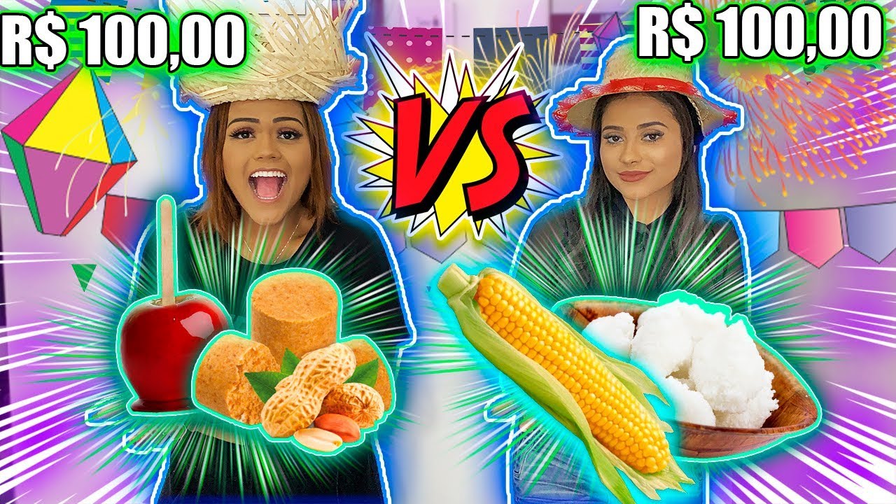 DESAFIO DOS 100 REAIS DE FESTA JUNINA !!!