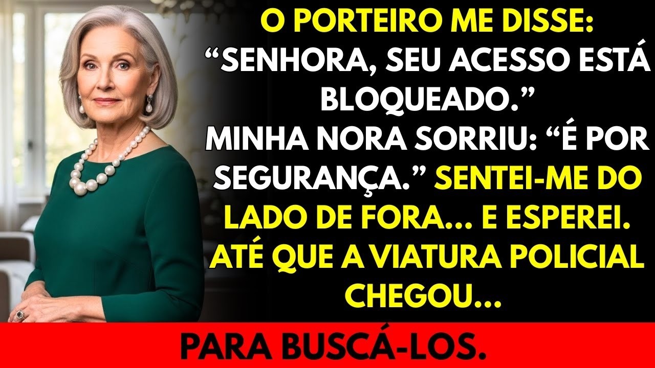 Minha nora me barrou na portaria… minutos depois, ela perdeu o controle
