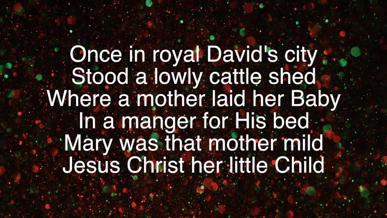 Once In Royal David’s City ~ Daniel O'Donnell ~ lyric video