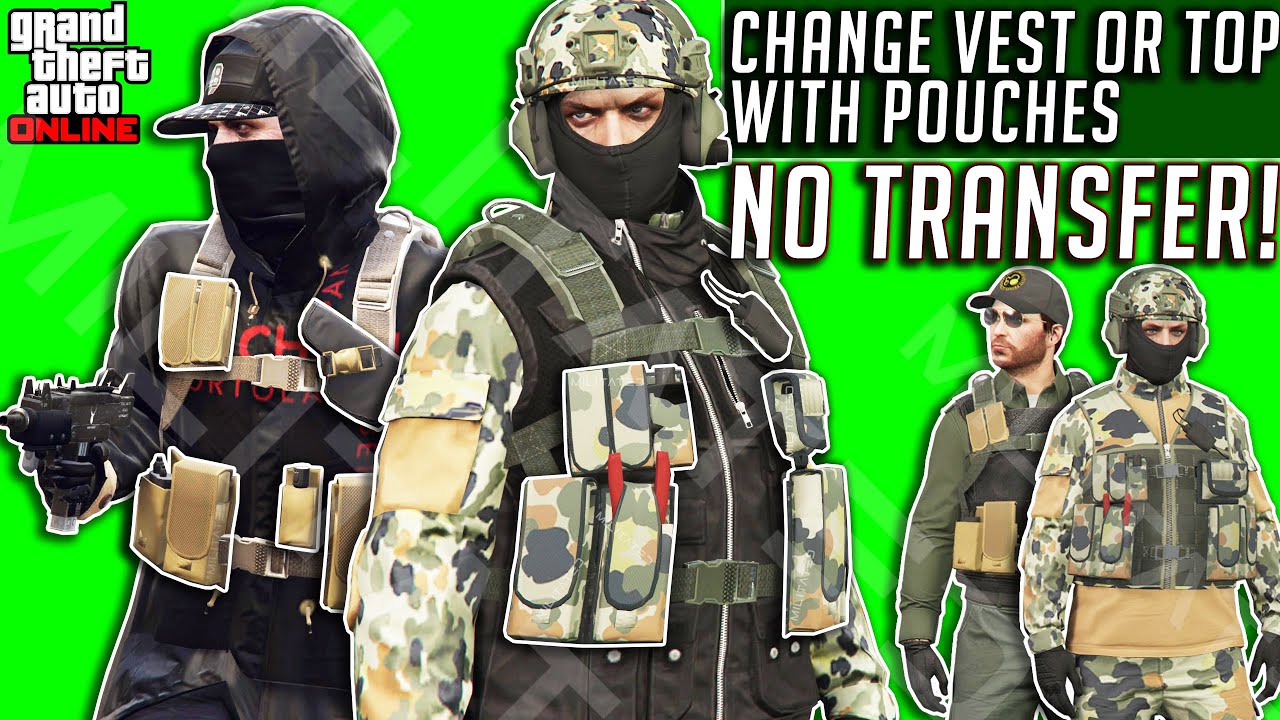 GTA 5 Online Change Vest/Top With Pouches **PATCHED**