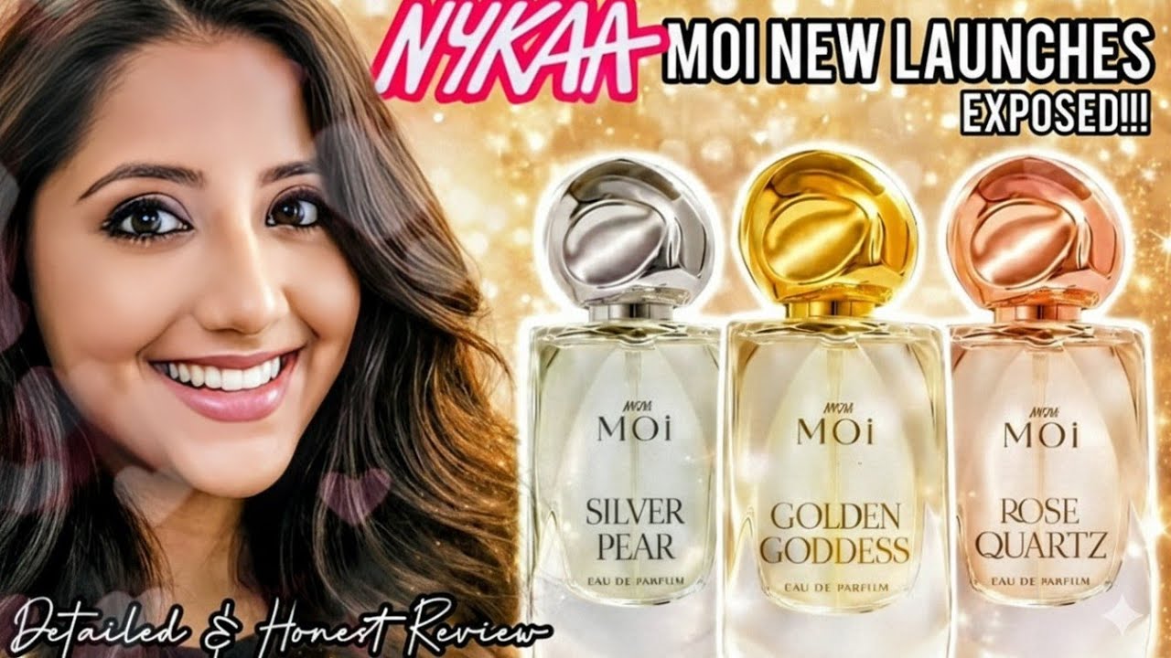 Nykaa Moi Newly Launched Perfumes Honest Review- Silver Pear, Golden Goddess, Rose Quartz #mynykaa
