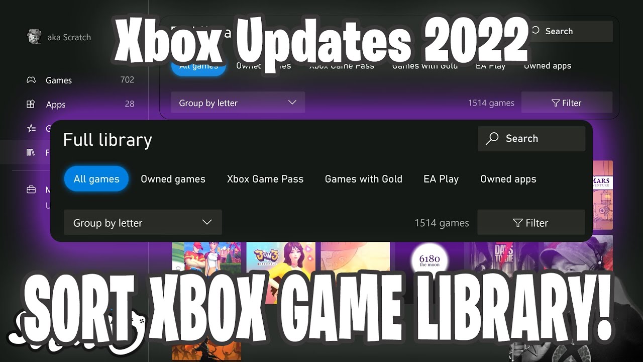 Xbox Library Update - Xbox Update 2022