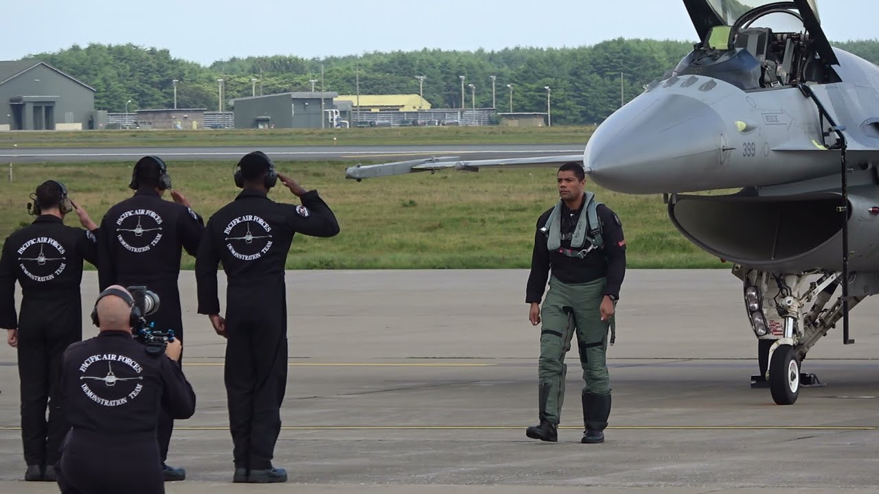 コールサイン『シリウス』ことガフニー少佐によるF‐16デモフライト 三沢基地航空祭2022