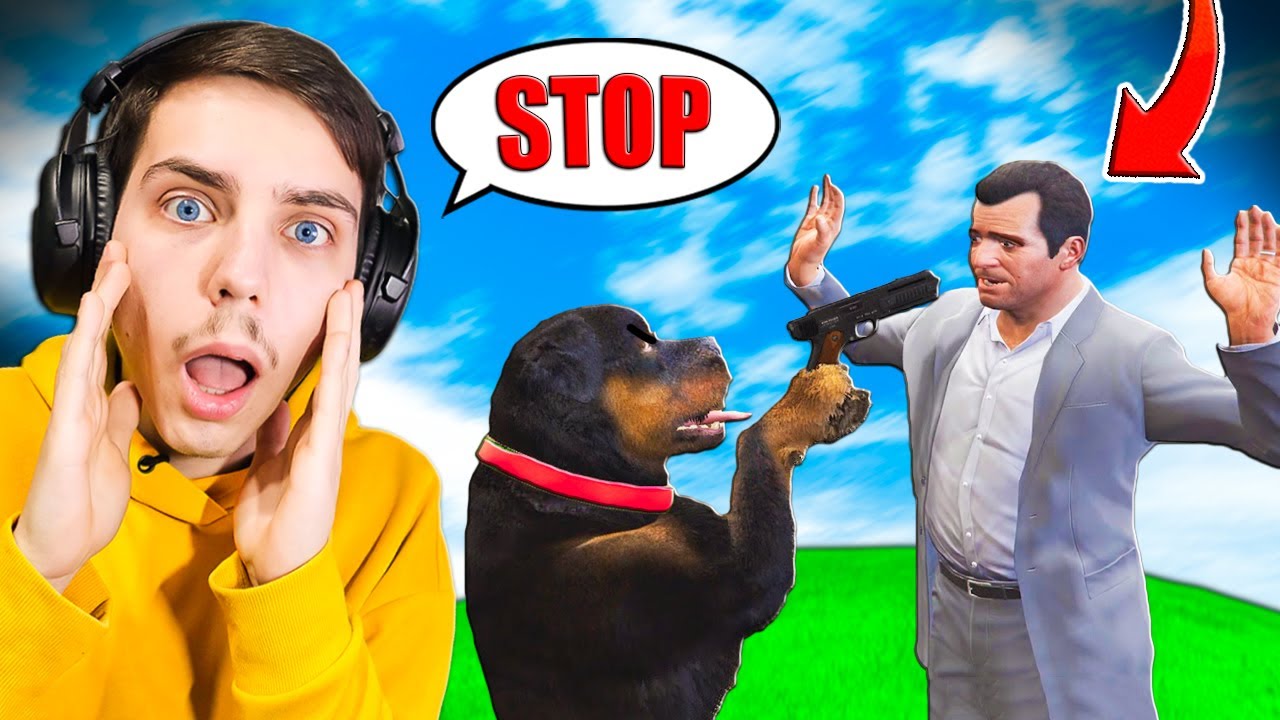 CAINELE meu din GTA 5 este cam STRICT