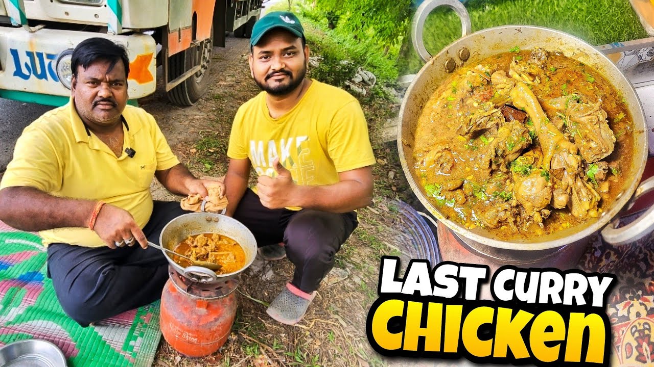Aaj Hamare Truck Mai Last Chicken Curry Banega 😘 || Truck Driver cooking chicken curry || #vlog