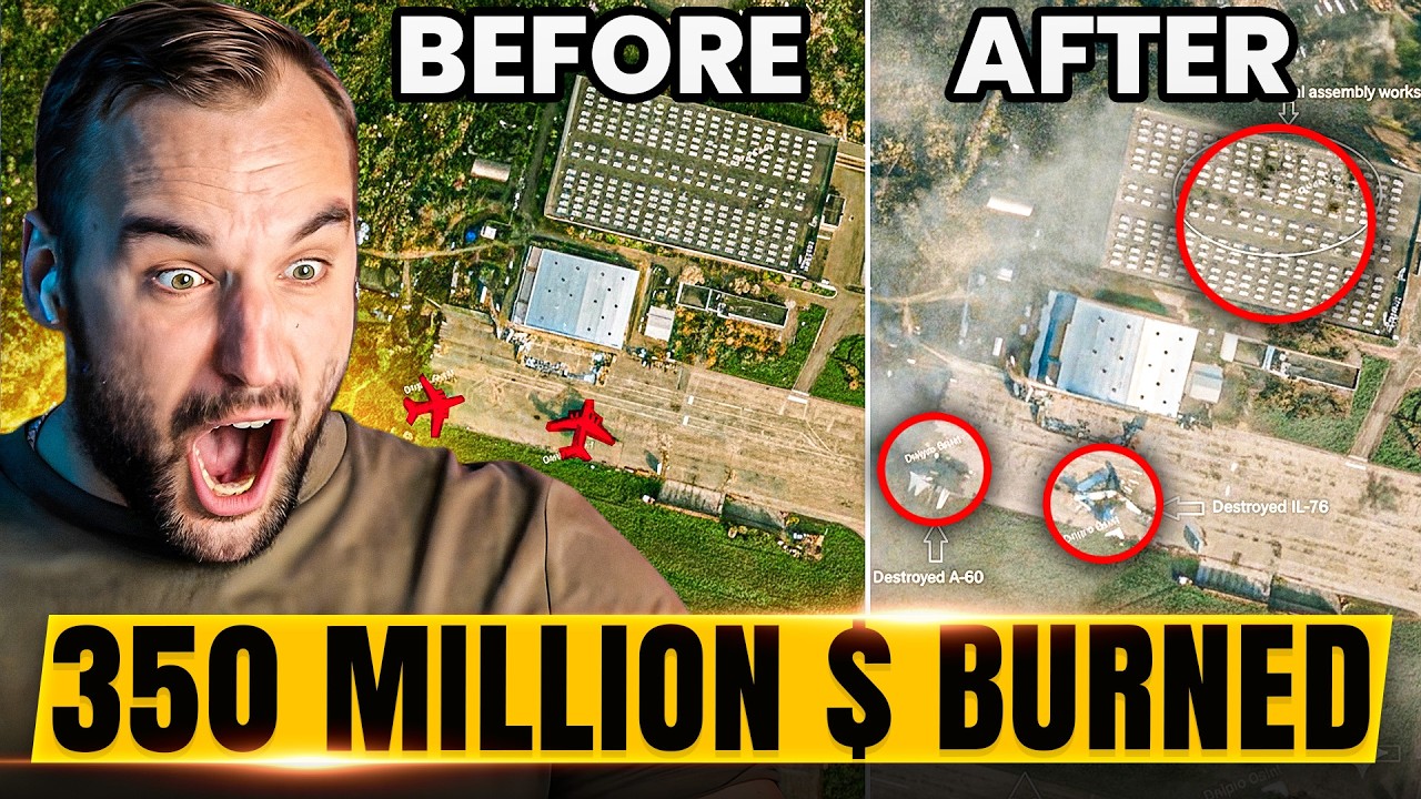 350 Million Dollars BURNING - Russian A-100 Flying Laboratory Knocked Out Cold!