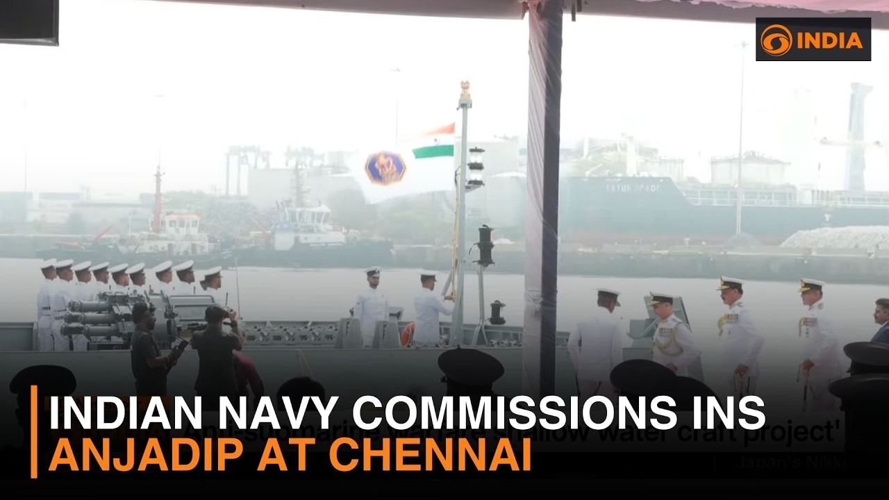 Indian Navy Commissions INS Anjadip at Chennai |Boosts Coastal Defence Capabilities