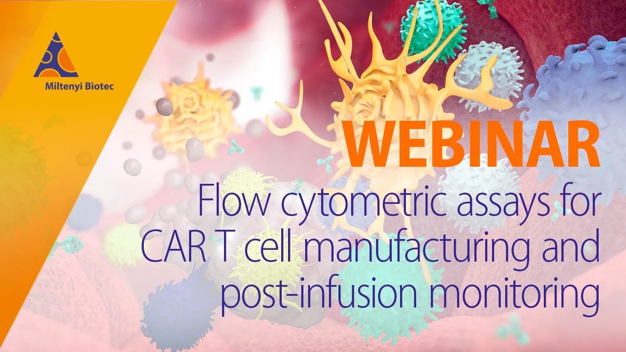 Flow cytometric assays for CAR T cell manufacturing and post-infusion monitoring [WEBINAR]