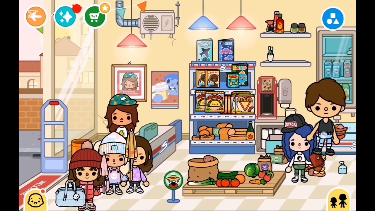 Toca boca Market vlog