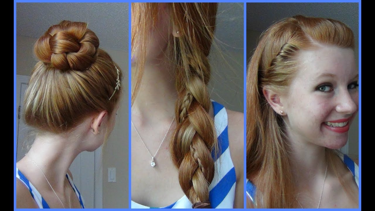 3 Simple, Quick, and Easy Back to School Hairstyles!
