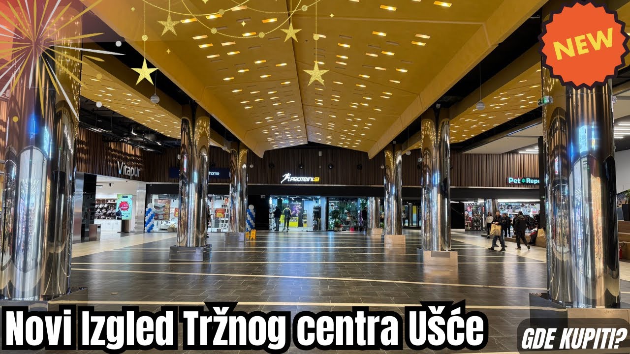 Novi izgled Tržnog Centra UŠĆE BEOGRAD - renoviranje, obilazak pred praznike i ponuda 🎄🛍️ #beograd