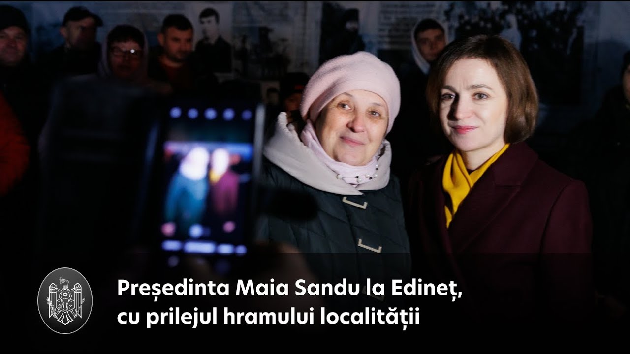 Președinta Maia Sandu la Edineț, cu prilejul hramului localității