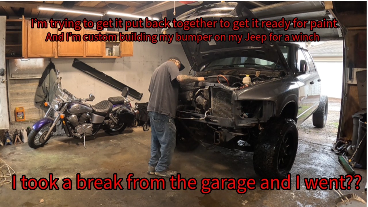 Custom bumper for 95 Jeep Wrangler 2003 Dodge Ram Put in front and back together