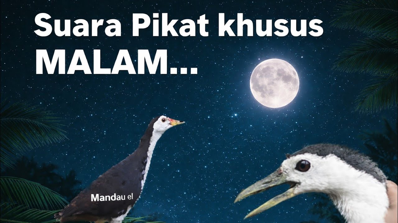 Suara Pikat Ruak MALAM Ampuh | waterhen sound | night bird sound | voice chim quock 100