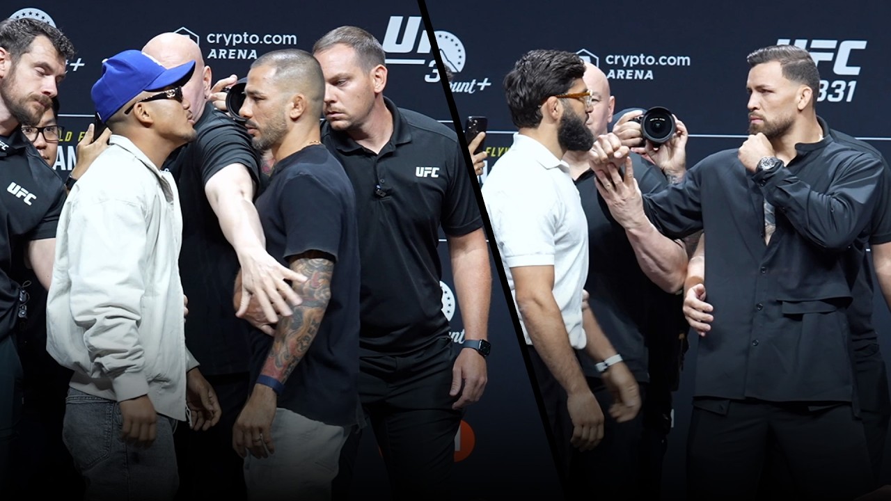UFC 331 First Faceoffs | Van vs. Pantoja 2 | Tsarukyan vs. Ruffy | MMA Fighting