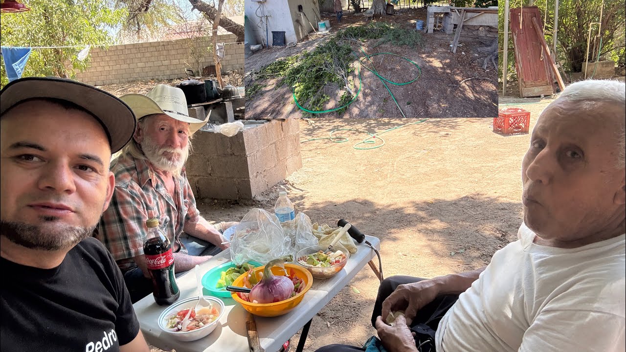 El Pinto y Favian le limpian la casa a don Benny le preparan frijoles graneados de comida