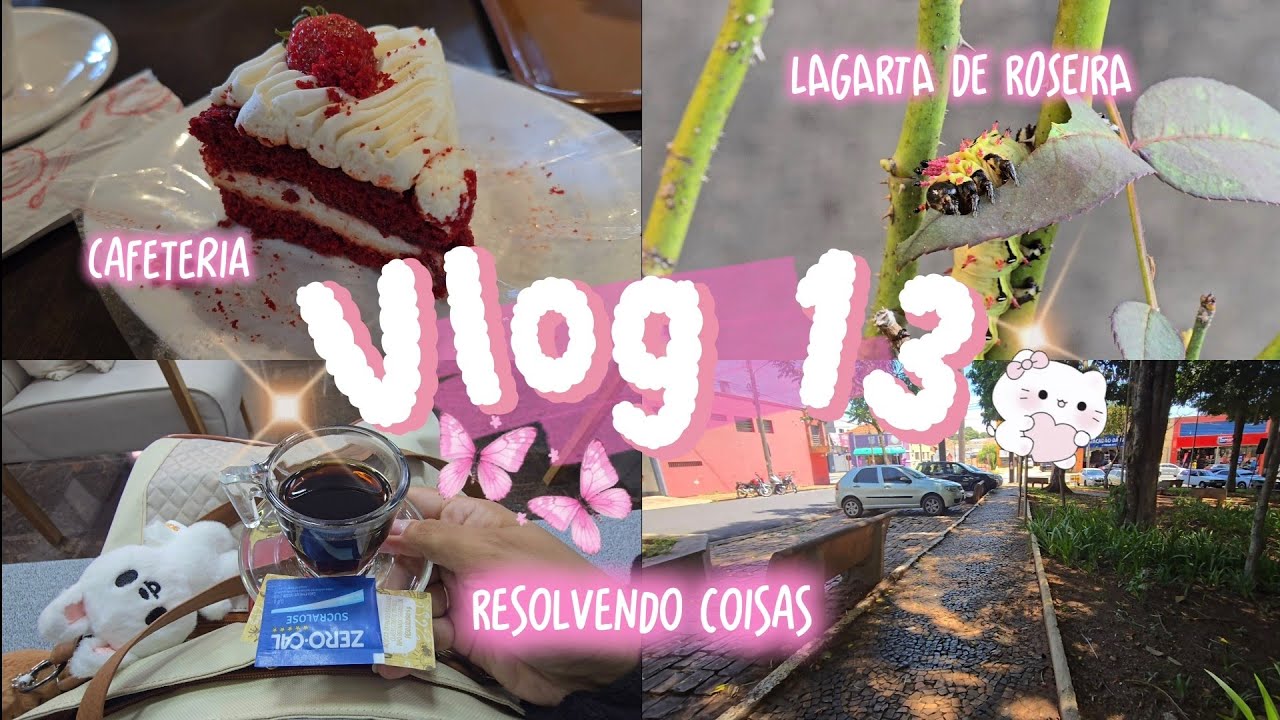 #VLOG 13 I CAFETERIA, DIAS PRODUTIVOS, LAGARTA DE ROSEIRA e mais…😊