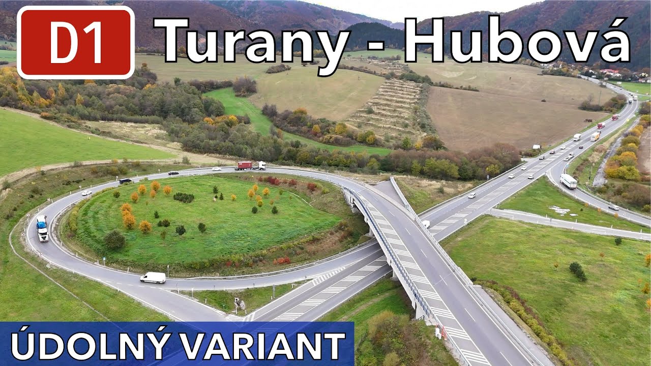 Diaľnica D1 Turany - Hubová - údolný variant (november 2023)