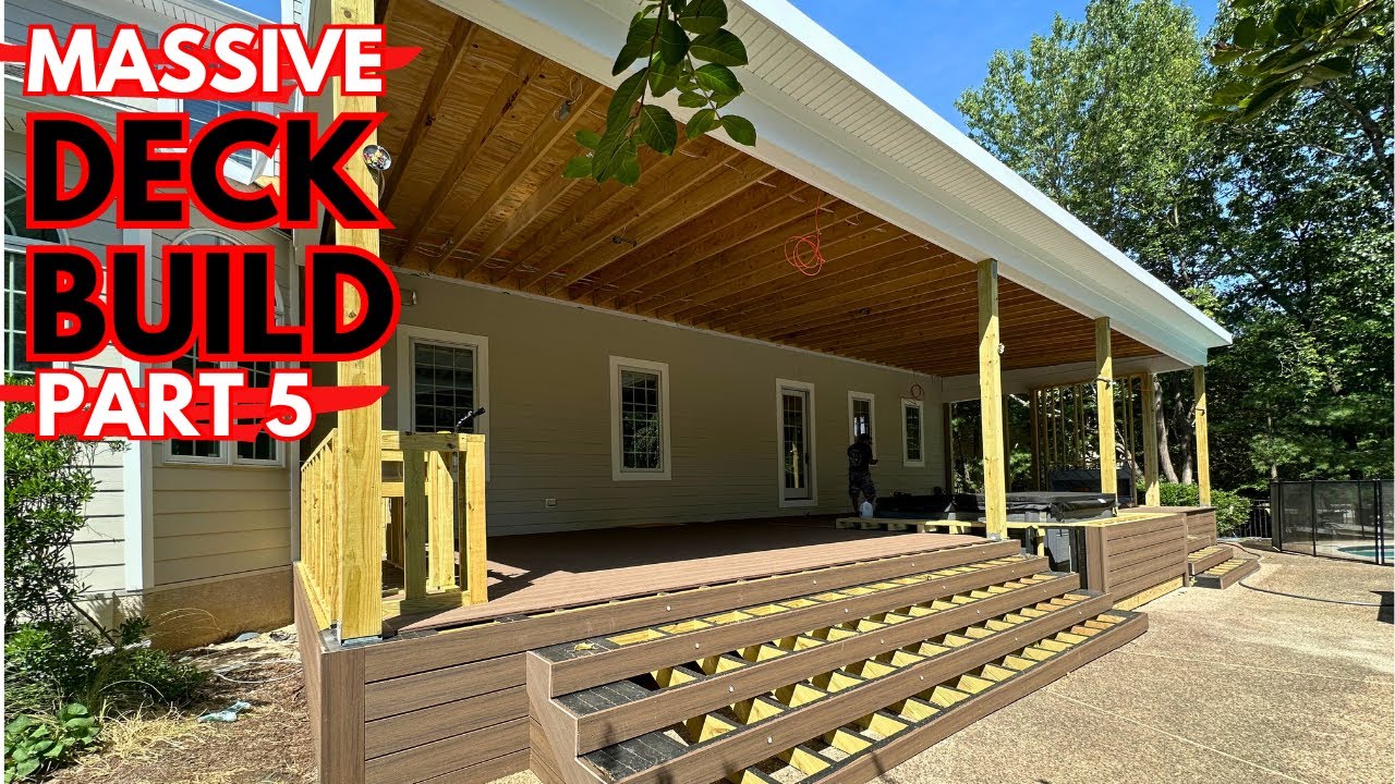 Building a MASSIVE Deck Part 5 - Installing Deck Boards