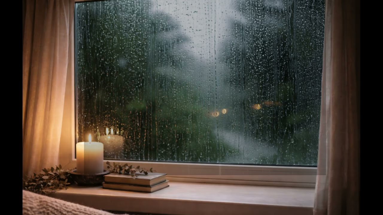 5 Hours Gentle Rain by the Window 🌧️ | Relaxing Ambience, No Music