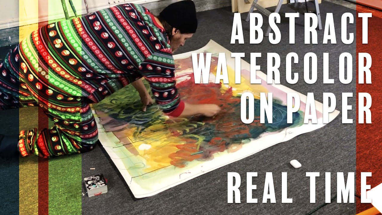 Watercolor Painting Tutorial: Abstract Watercolor Real Time. Ty Nathan Clark.