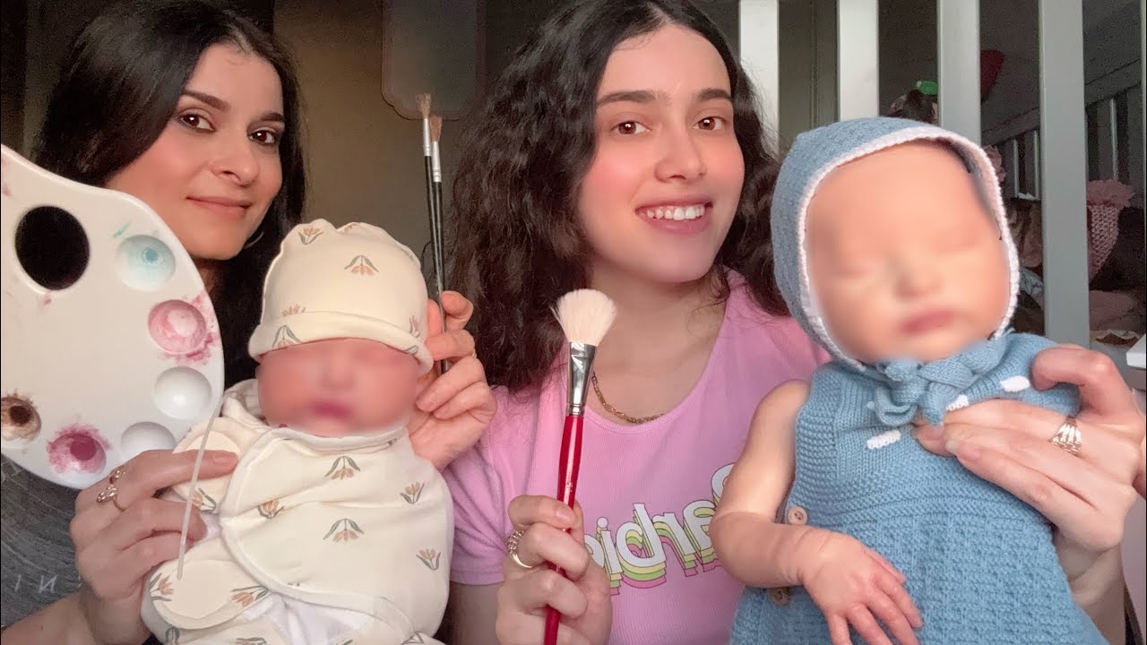 MI MAMÁ Y YO RENACEMOS DOS BEBÉS REBORNS ¿ QUIÉN PINTÓ  EL MEJOR REBORN ?