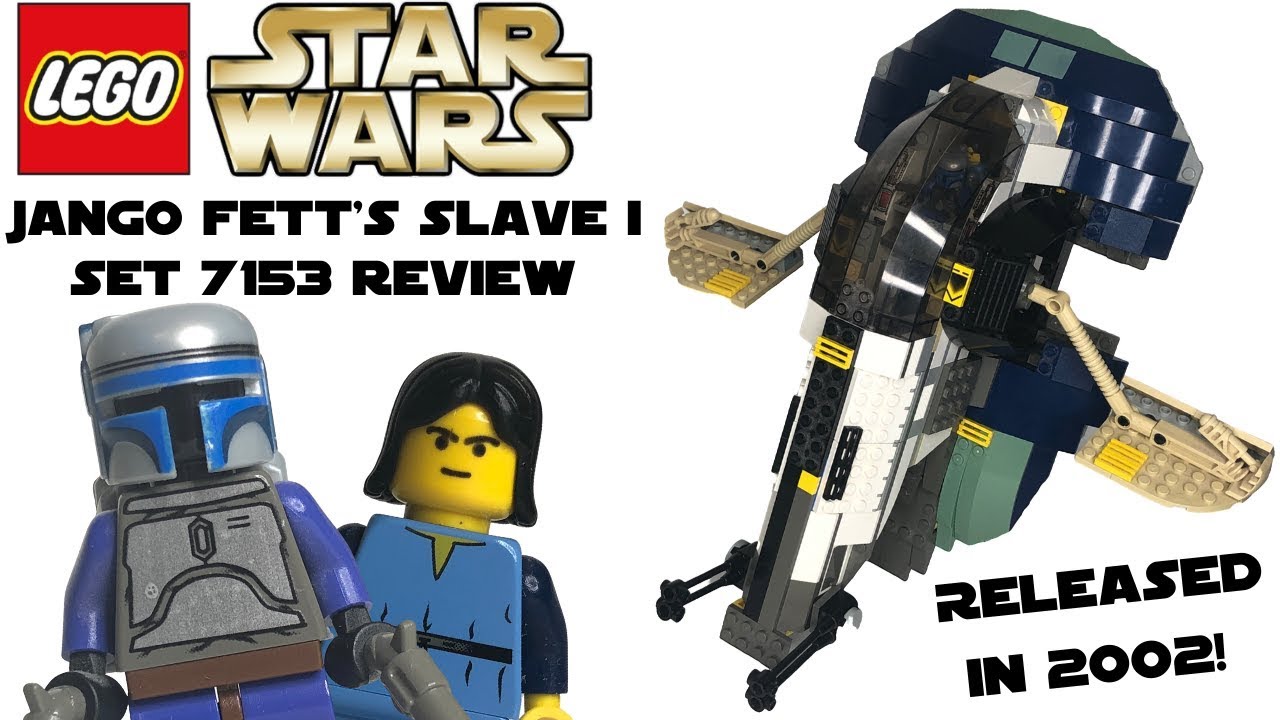 LEGO Jango Fett's SLAVE I Set 7153 REVIEW - (Mega Rare 2002 LEGO Star Wars Set!)