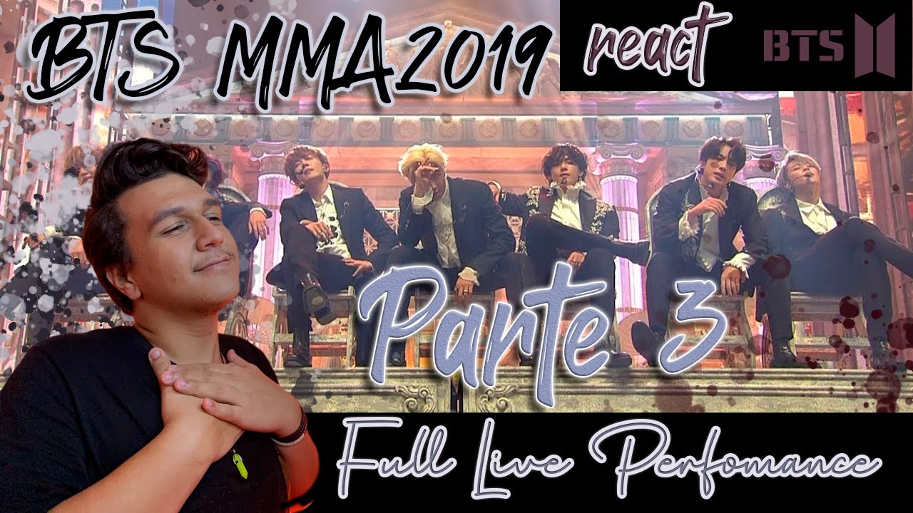 (React) BTS - 'MMA 2019' (Full Live Perfomance - Parte 3) | Professor de Dança Reagindo