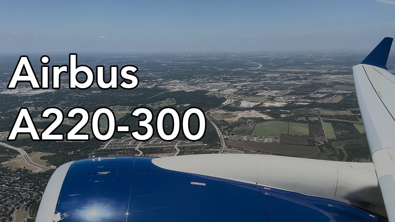 Airbus A220-300 Takeoff from Austin