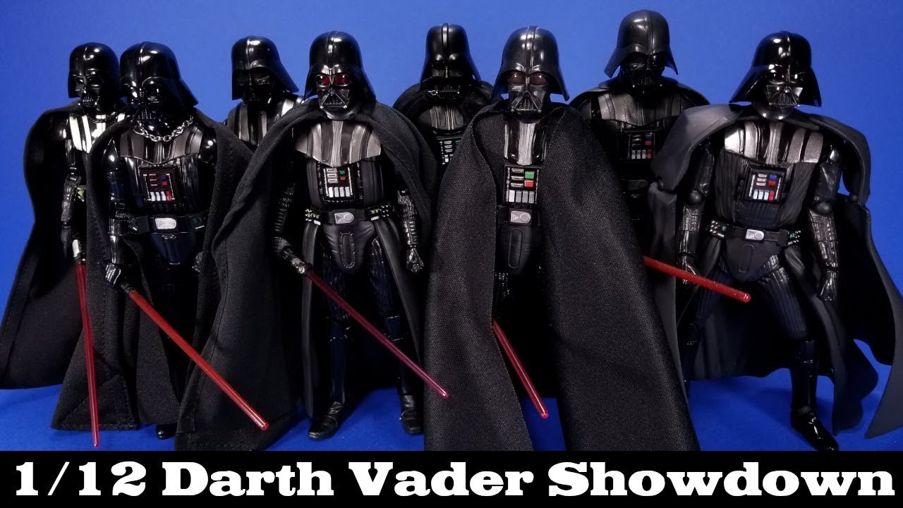Star Wars Darth Vader 6-inch Showdown 1/12 Scale Hasbro, Bandai, MAFEX, Revoltech Comparison